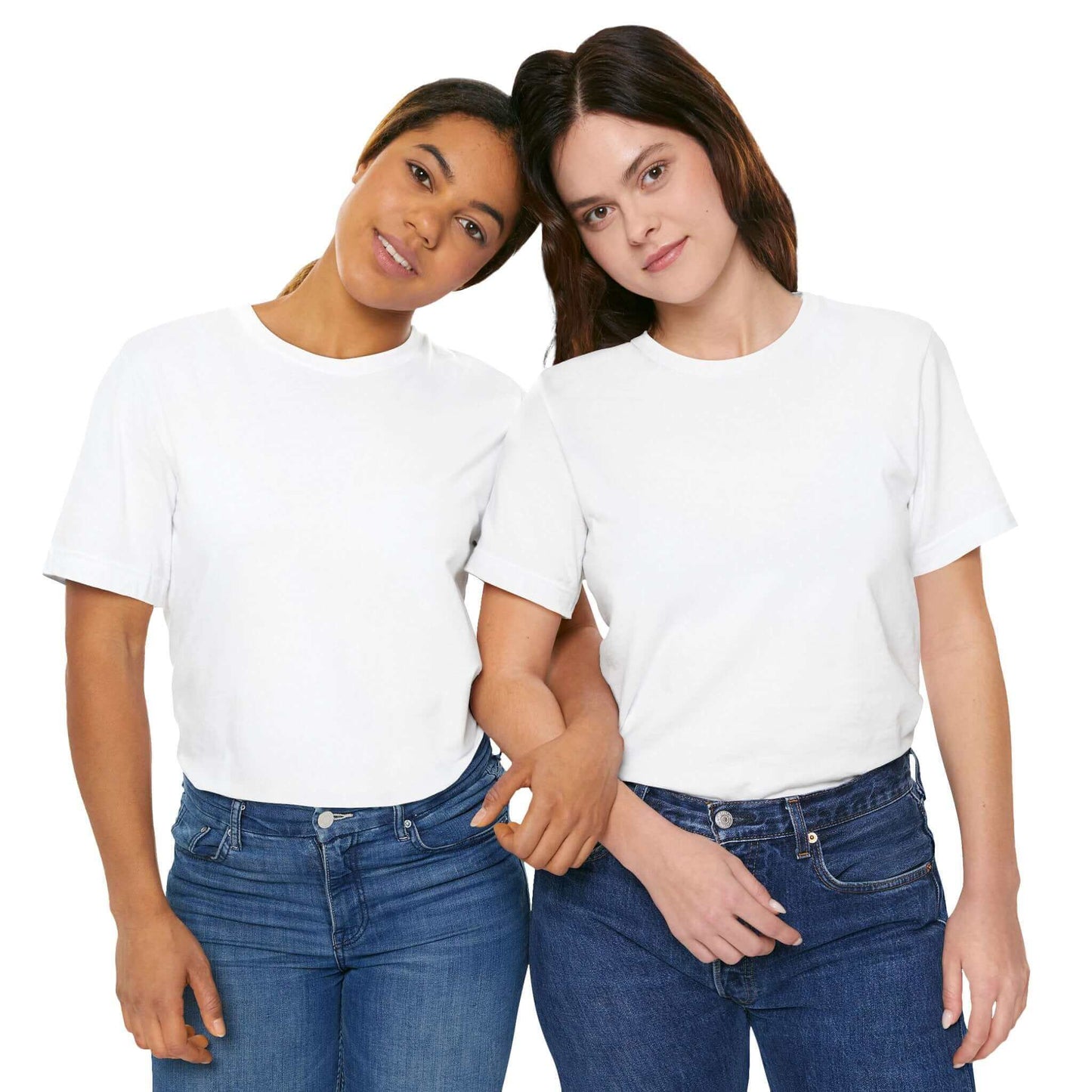 White everyday t-shirt close up by MOEBEER, premium ring-spun cotton minimalist tee wardrobe essential
