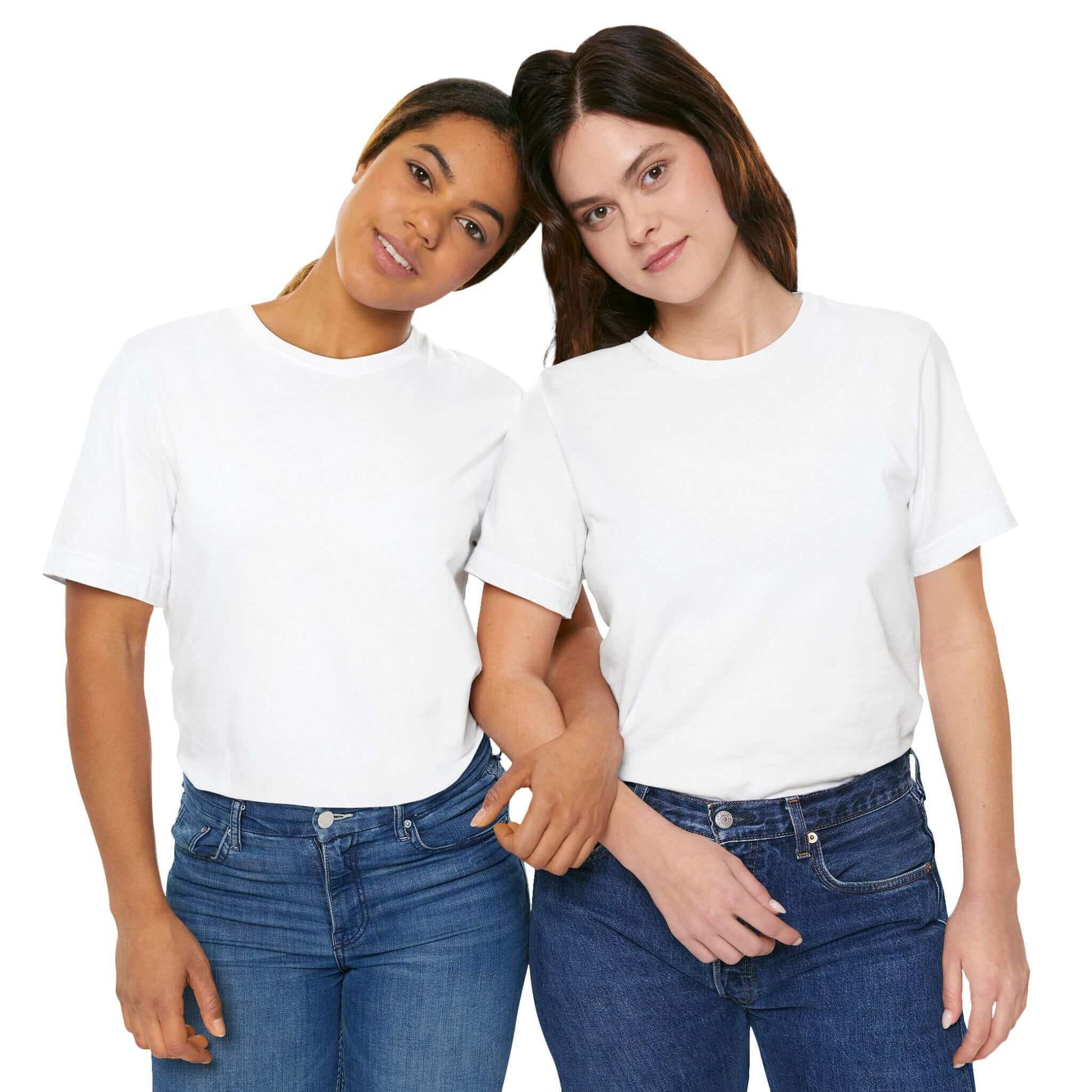 White everyday t-shirt close up by MOEBEER, premium ring-spun cotton minimalist tee wardrobe essential