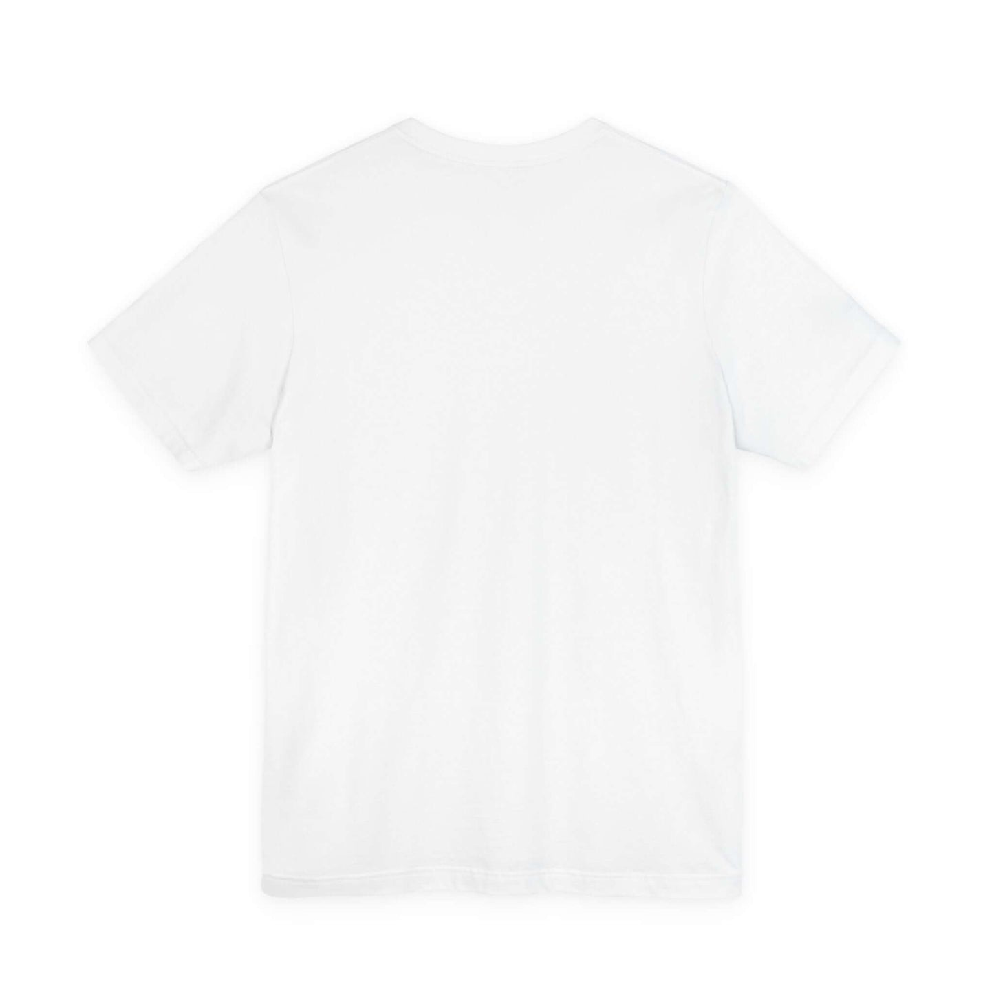 Tailored fit white cotton t-shirt flat lay by MOEBEER, soft ring-spun cotton crew neck tee