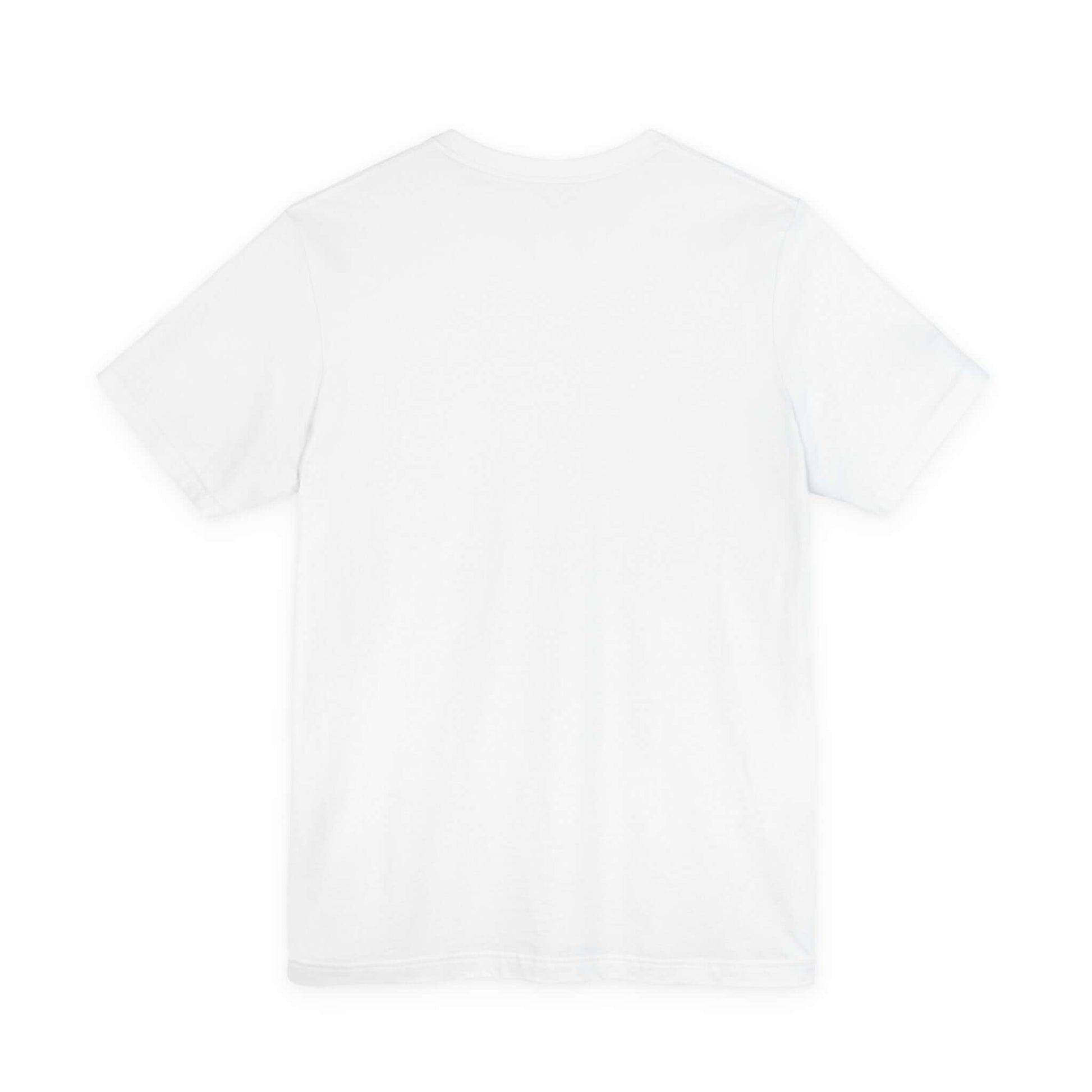 Tailored fit white cotton t-shirt flat lay by MOEBEER, soft ring-spun cotton crew neck tee