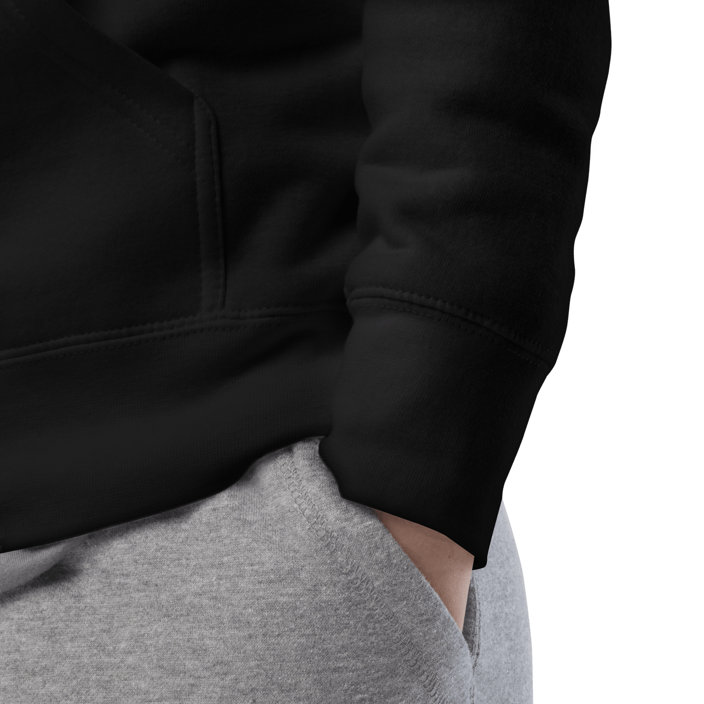 MOEBEER Hoodie Detail #Black