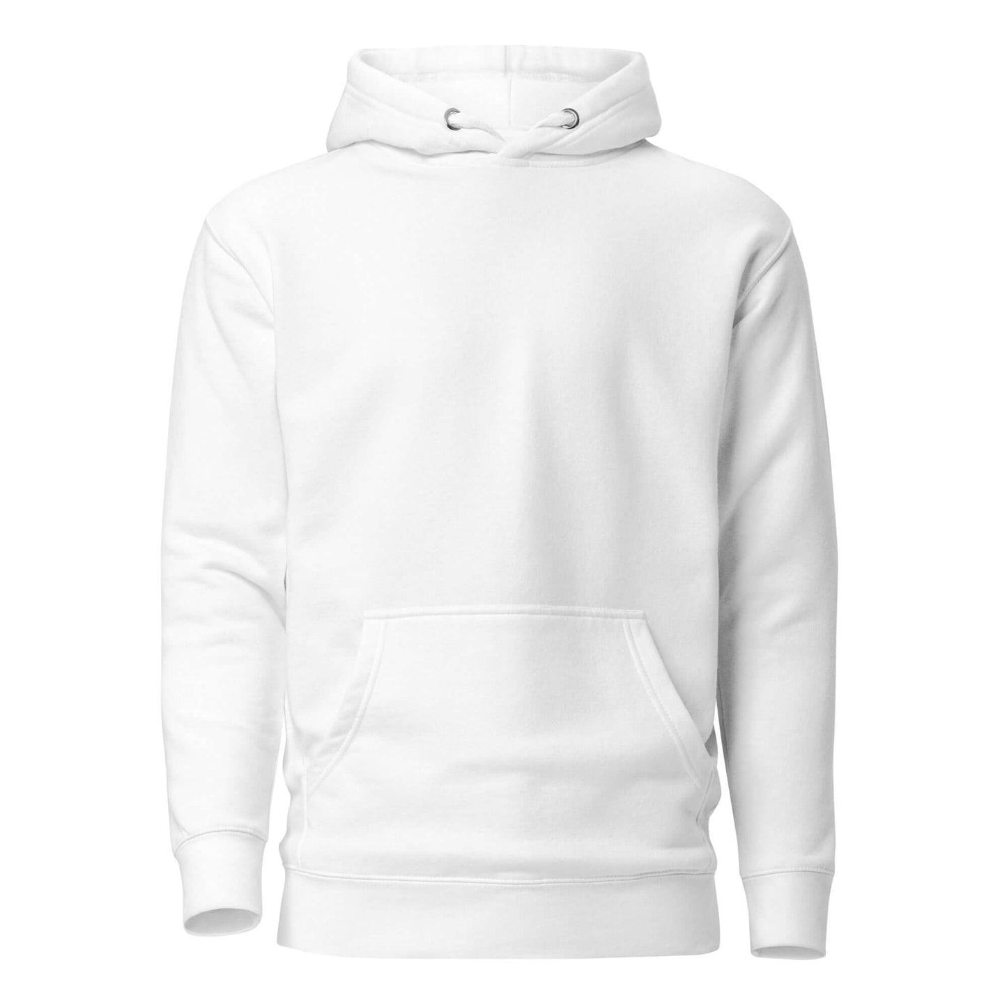 White hoodie featuring Arabic calligraphy design, perfect for showcasing cultural identity and style. #White