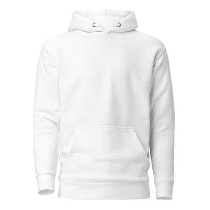 White hoodie featuring Arabic calligraphy design, perfect for showcasing cultural identity and style. #White