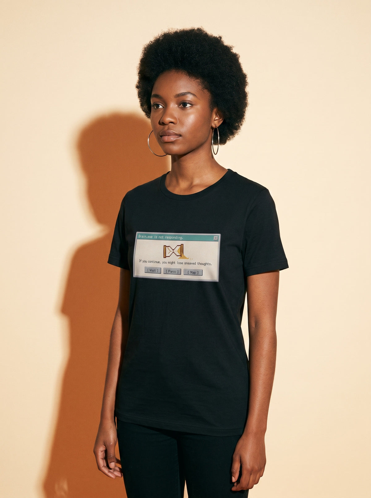 Attention Not Responding T-Shirt worn on the body - MOEBEER lookbook 1