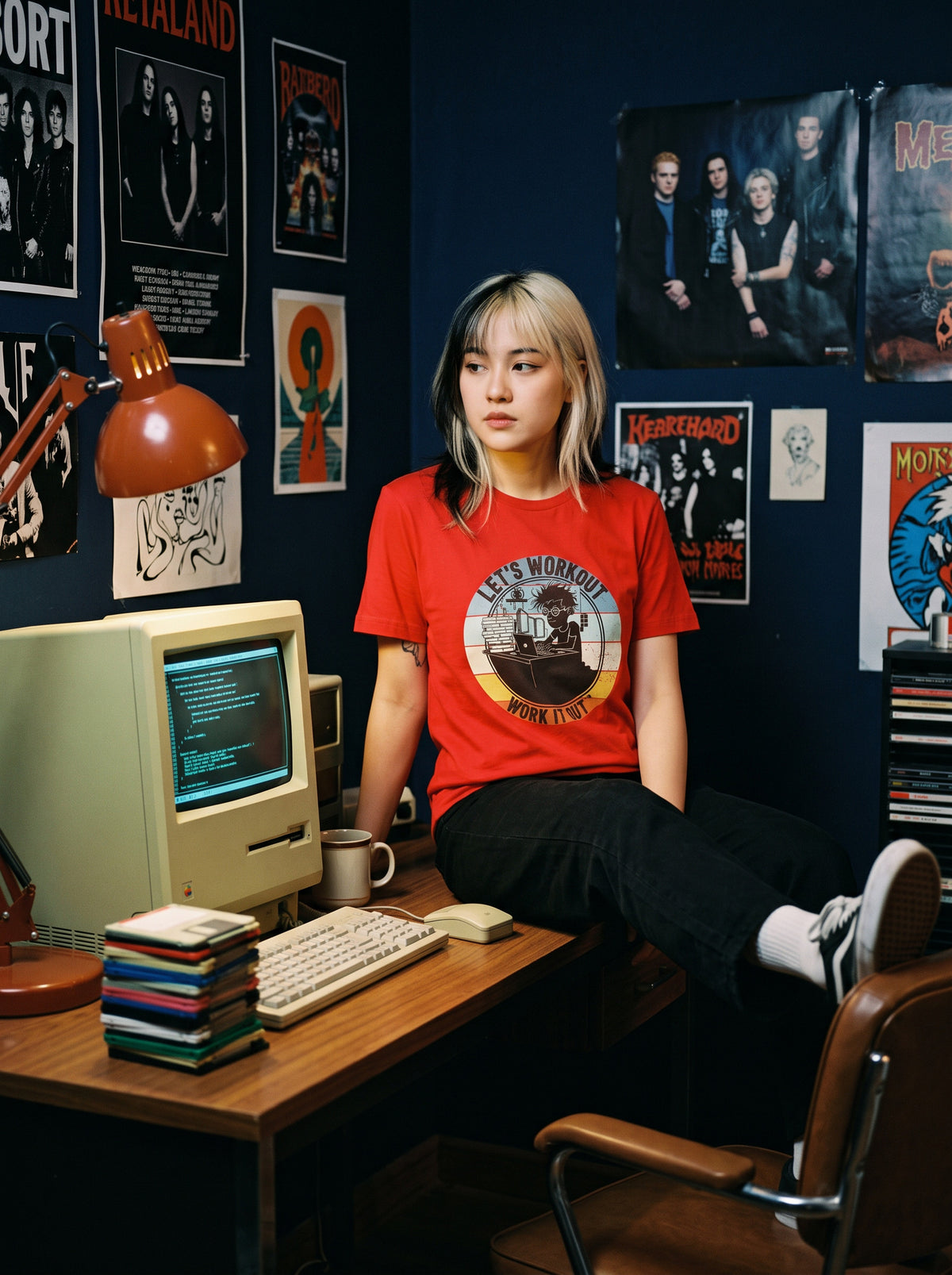 Error 404 T-Shirt worn on the body - MOEBEER lookbook 3
