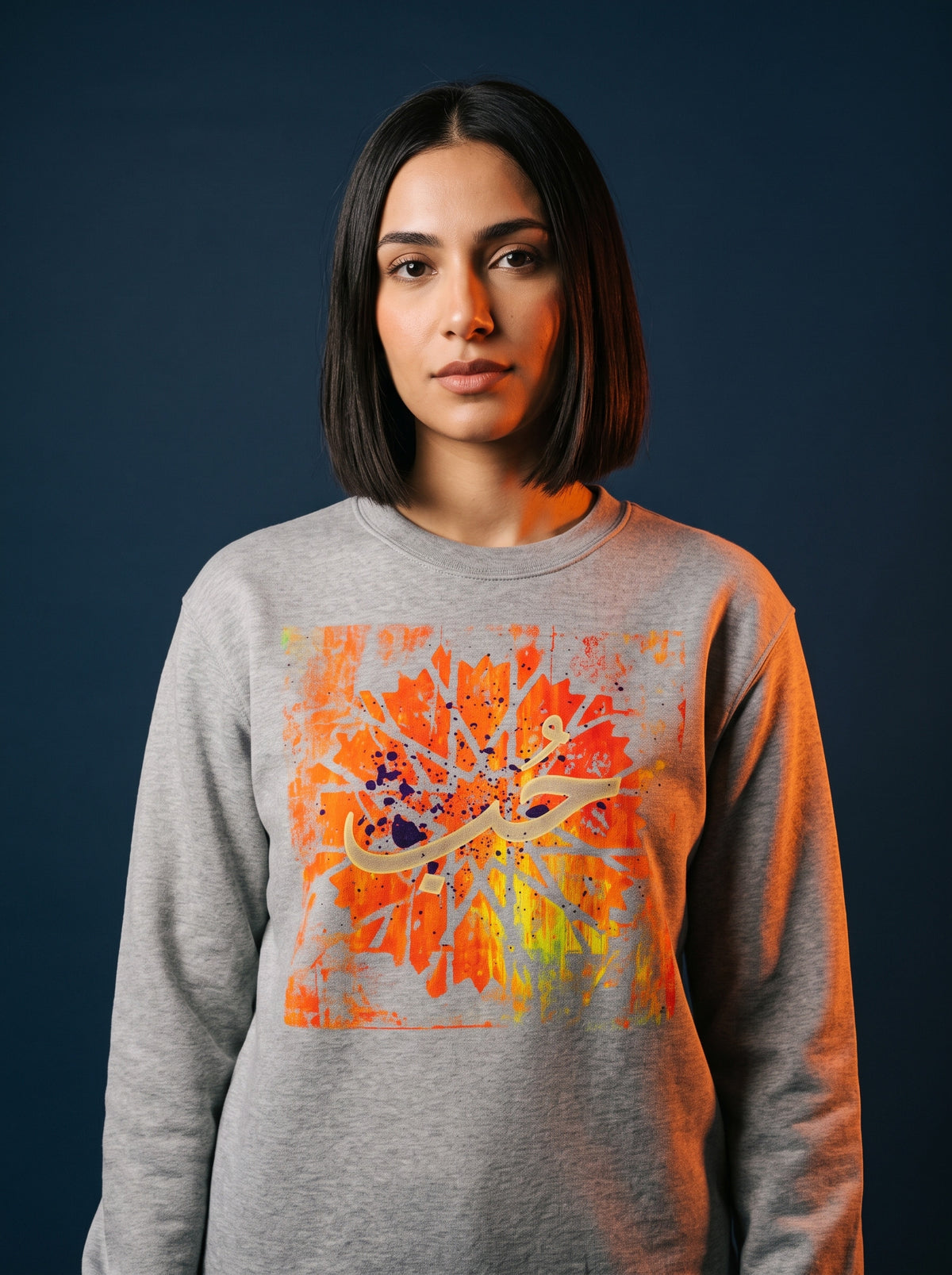 The Hub Sweatshirt worn on the body - MOEBEER lookbook 1