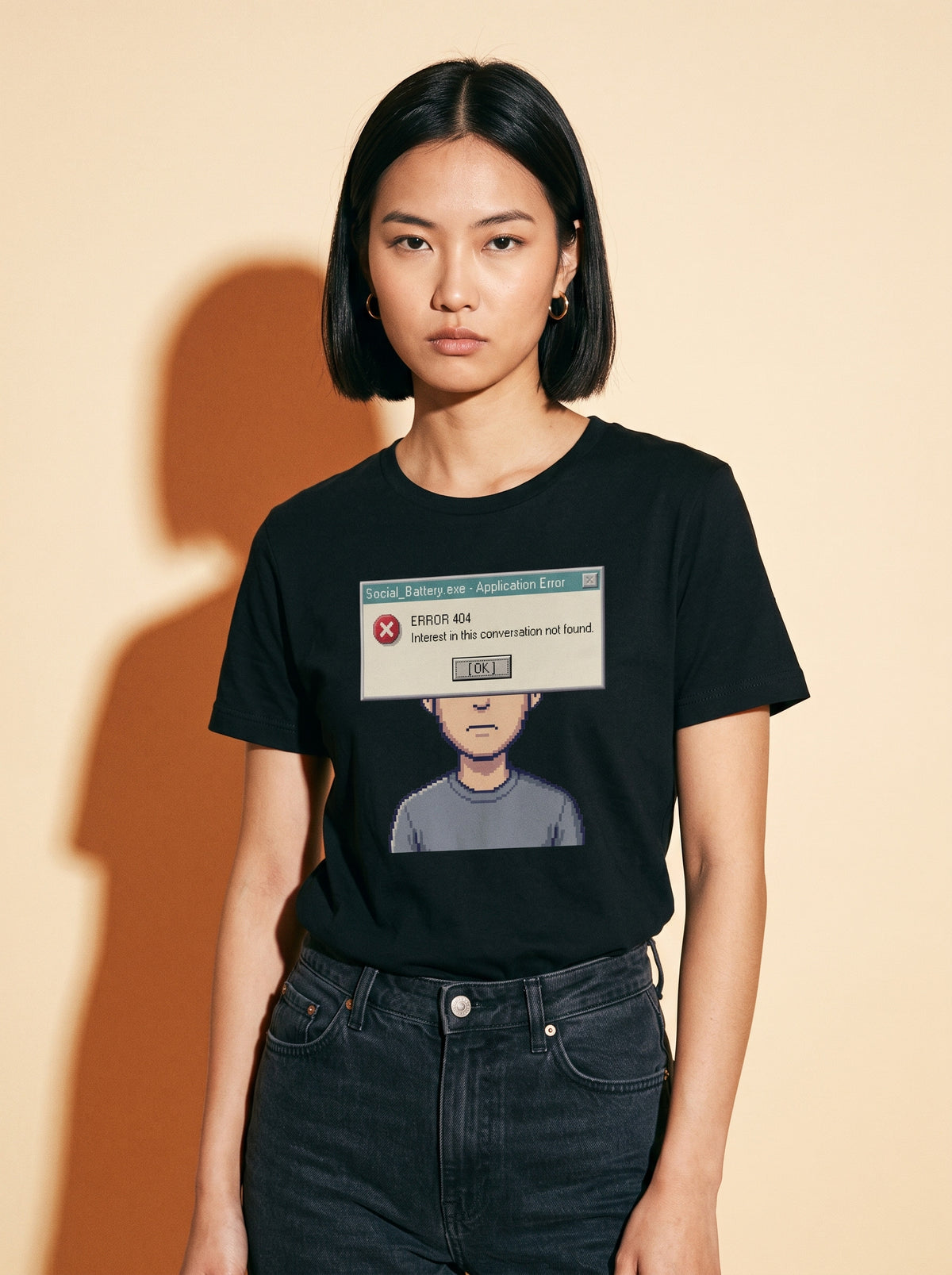 Interest Not Found T-Shirt worn on the body - MOEBEER lookbook 1