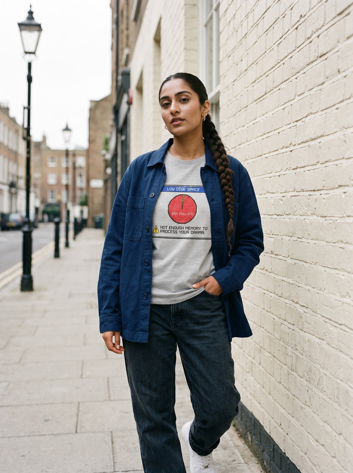 Low Disk Space T-Shirt worn on the body - MOEBEER lookbook 2