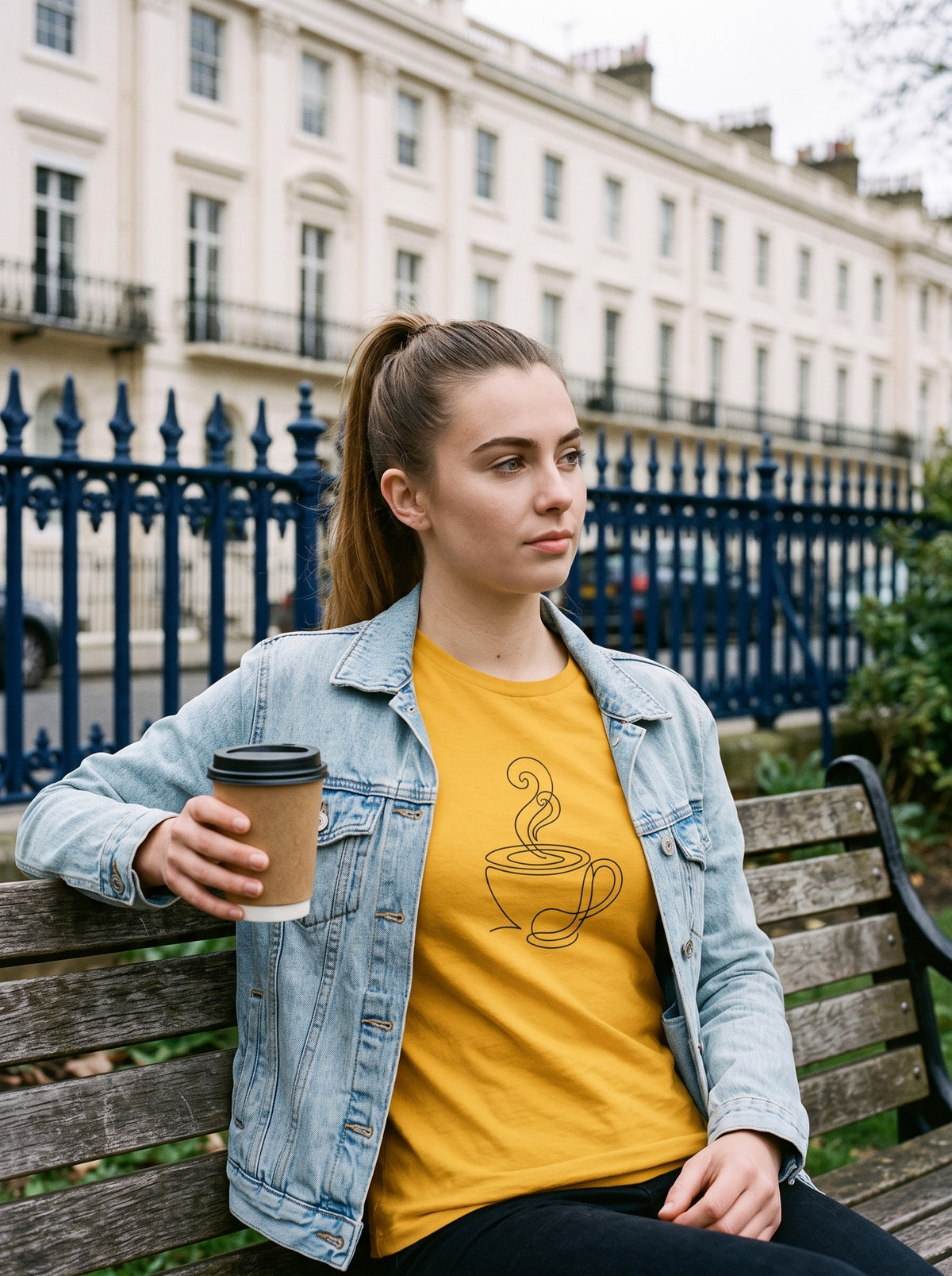 Morning Ritual T-Shirt worn on the body - MOEBEER lookbook 2