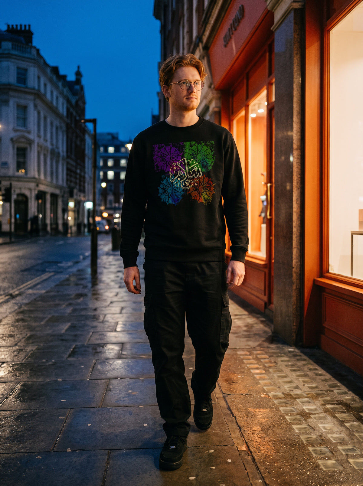 The Salam Sweatshirt worn on the body - MOEBEER lookbook 2