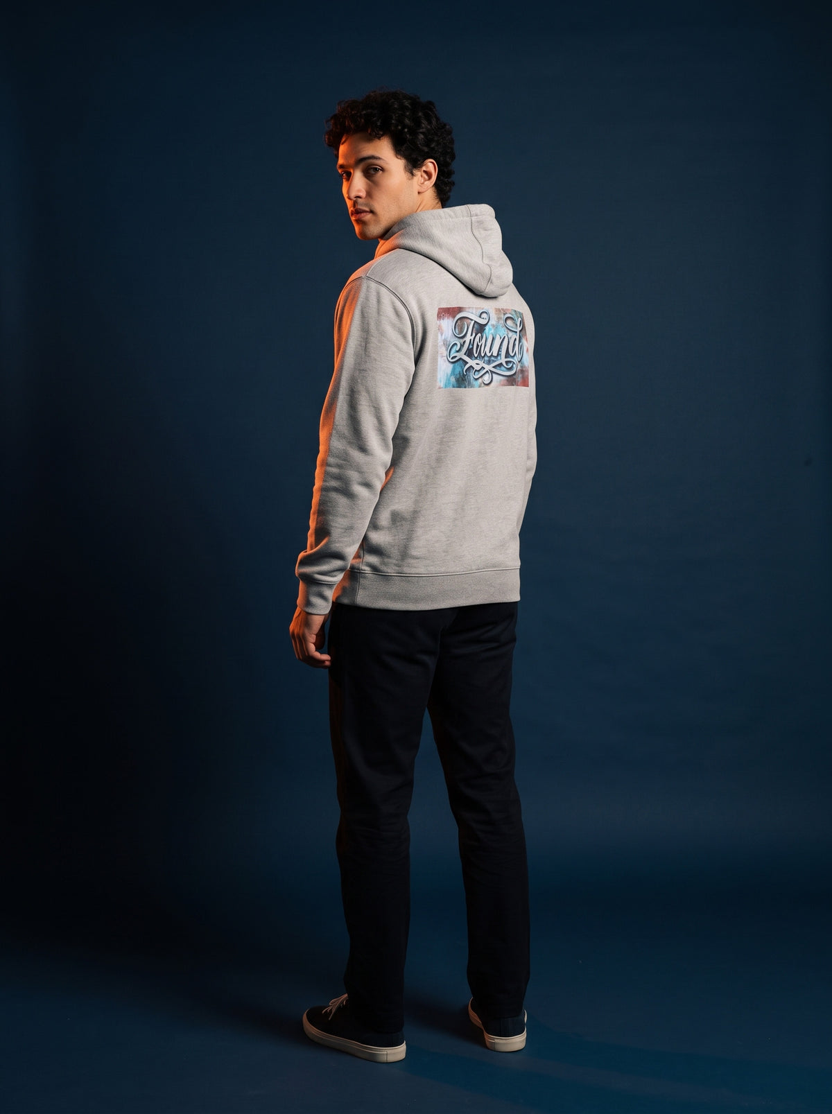The Found Hoodie worn on the body - MOEBEER lookbook 1