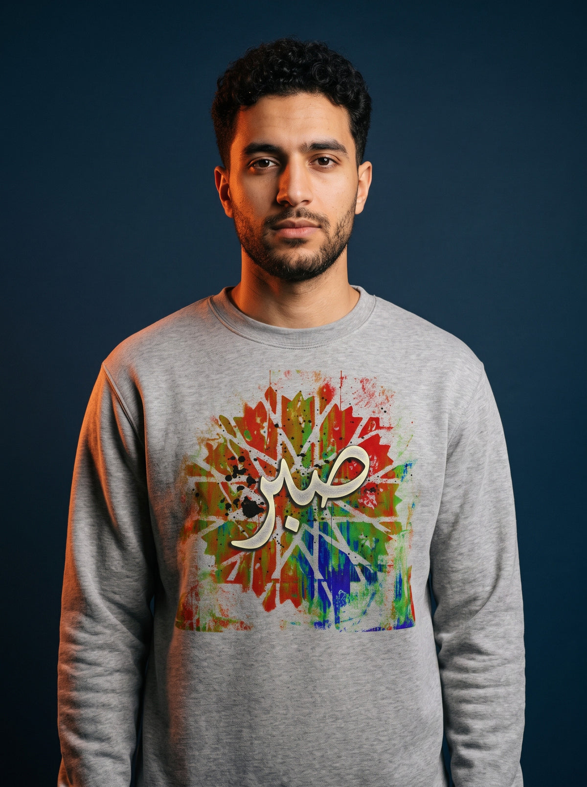 The Sabr Sweatshirt worn on the body - MOEBEER lookbook 1