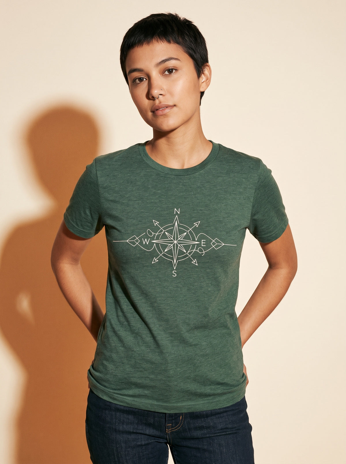 True North T-Shirt worn on the body - MOEBEER lookbook 1