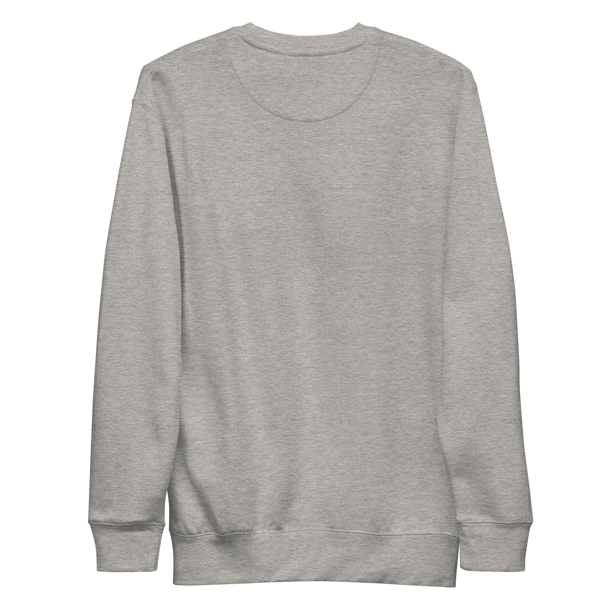 Gray sweatshirt on a white background
